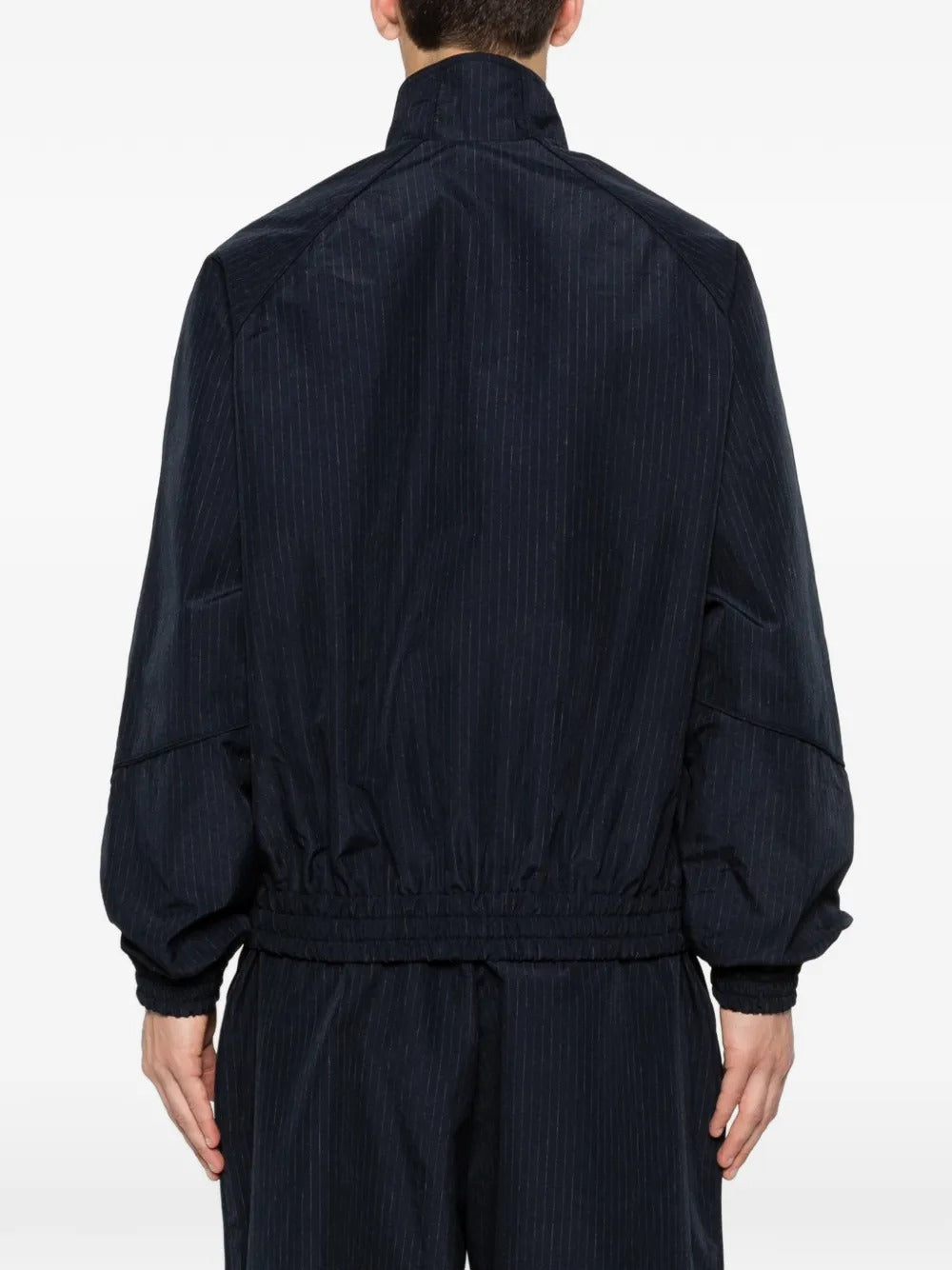 Pinstripe-pattern zip-fastening jacket-WILLY CHAVARRIA-Verso
