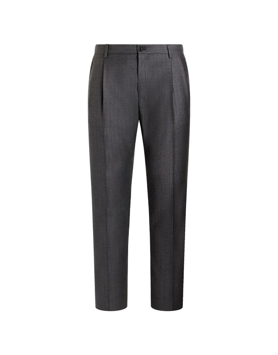 Pinstripe virgin wool trousers-DOLCE&GABBANA-308997-46-Verso