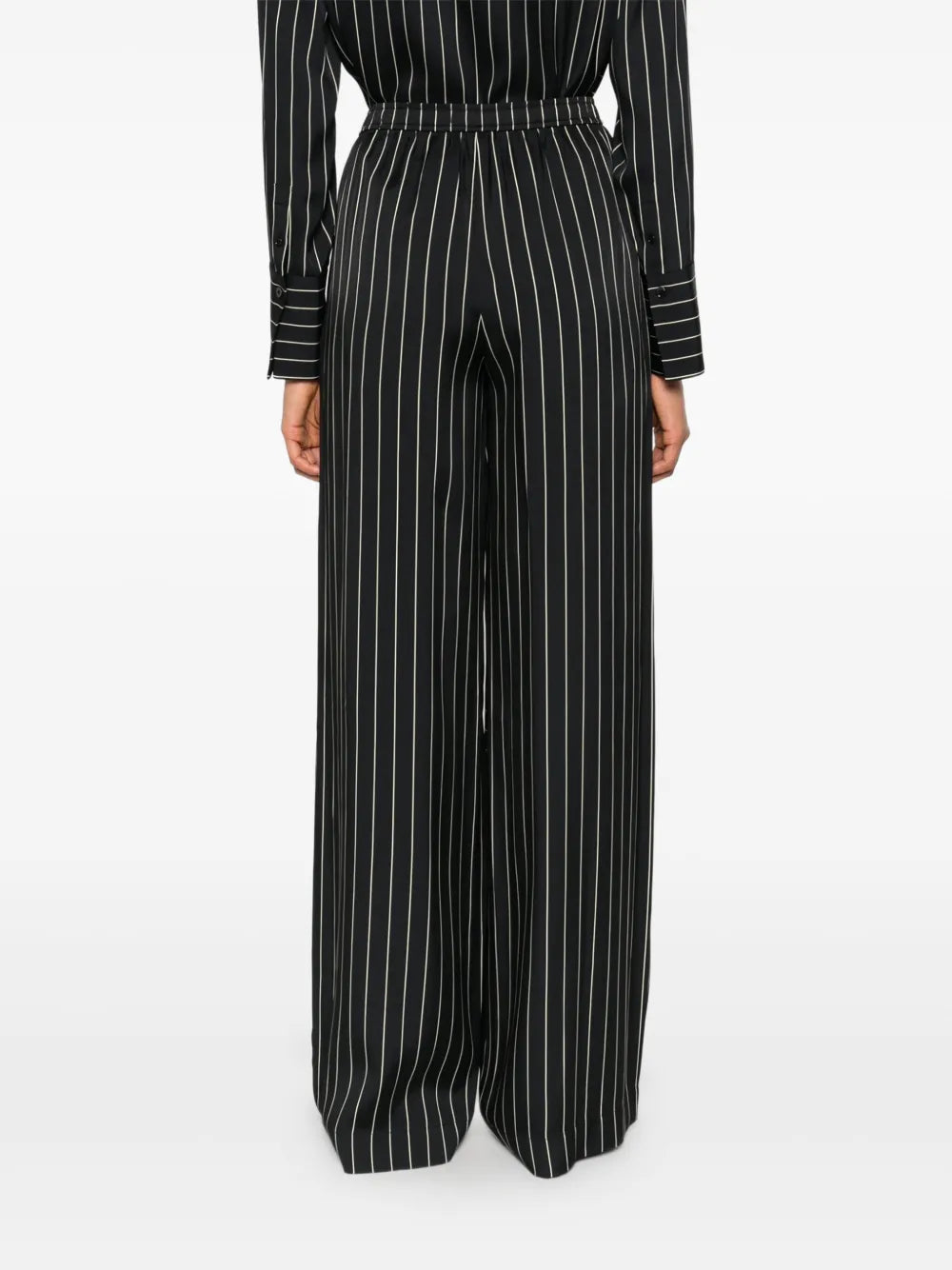 Pinstripe wide-leg trousers-JOSEPH-Verso