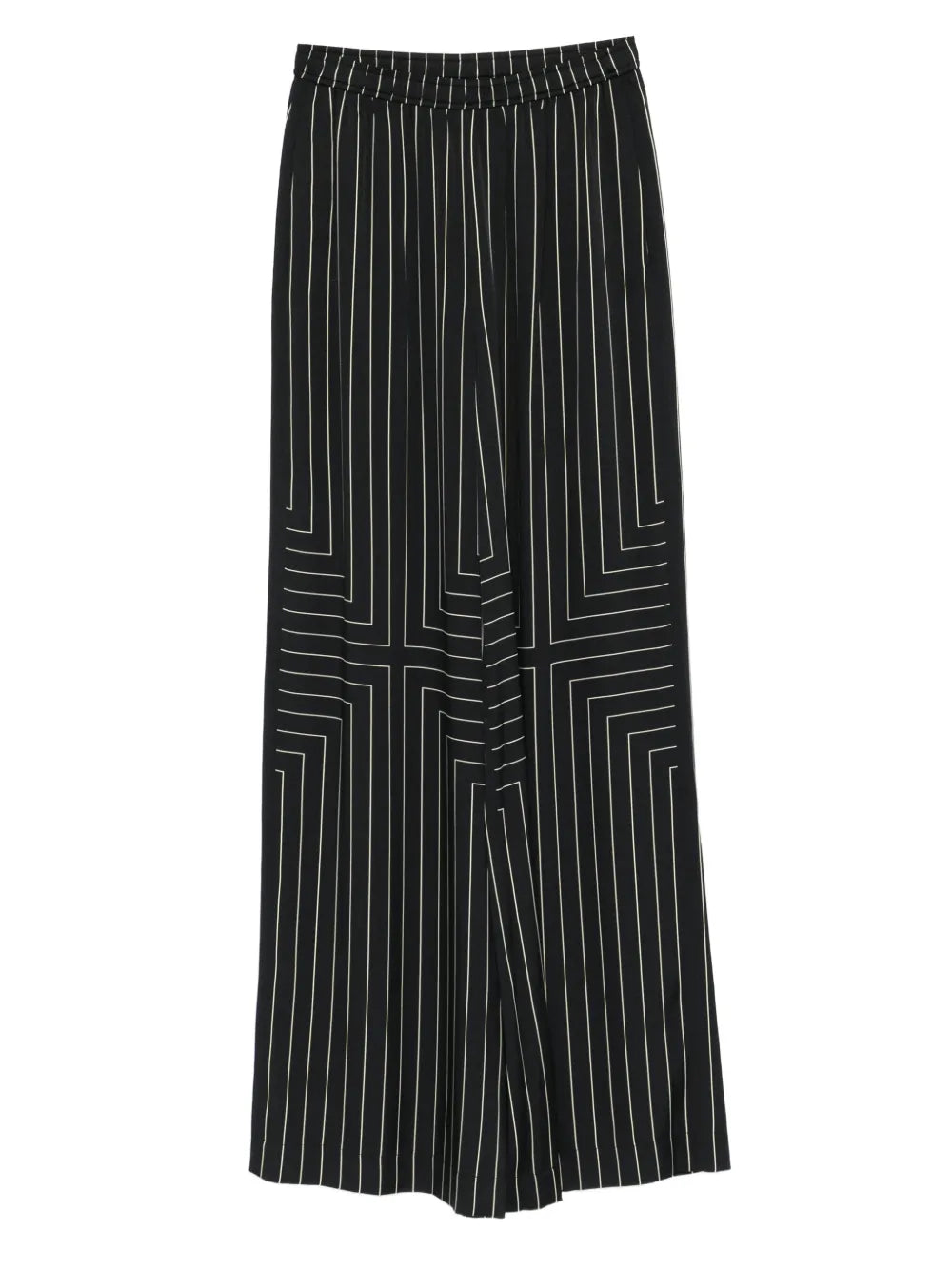 Pinstripe wide-leg trousers-JOSEPH-Verso