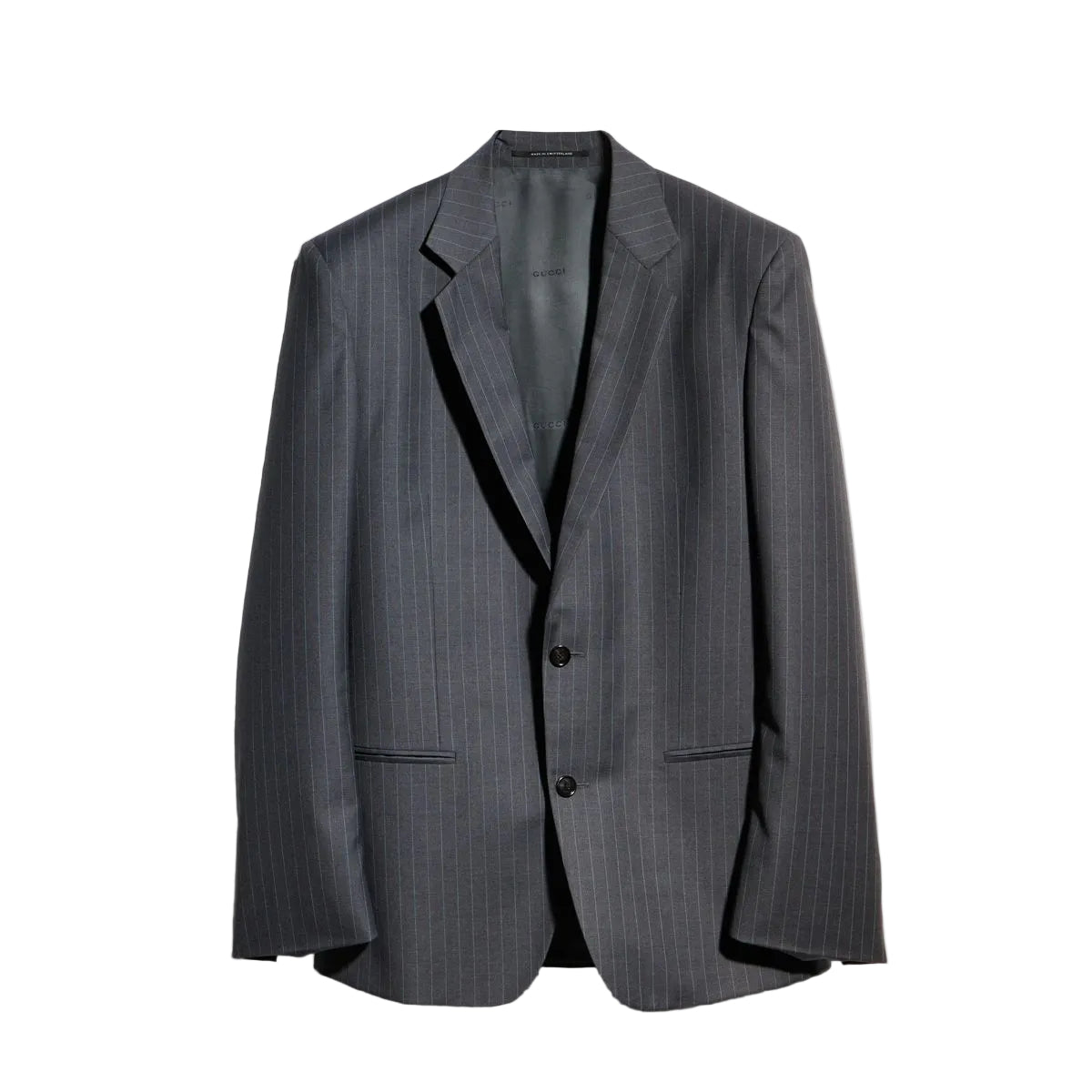 Pinstripe wool jacket-GUCCI-311993-38-Verso