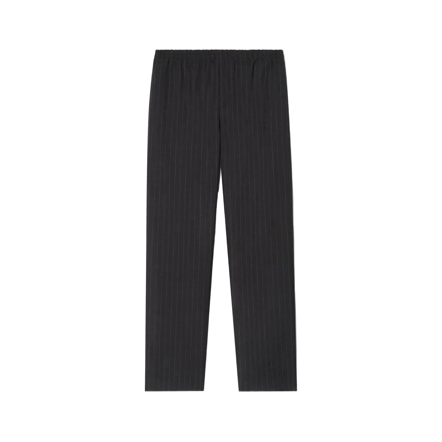 Pinstriped wool track pants-BURBERRY-Verso
