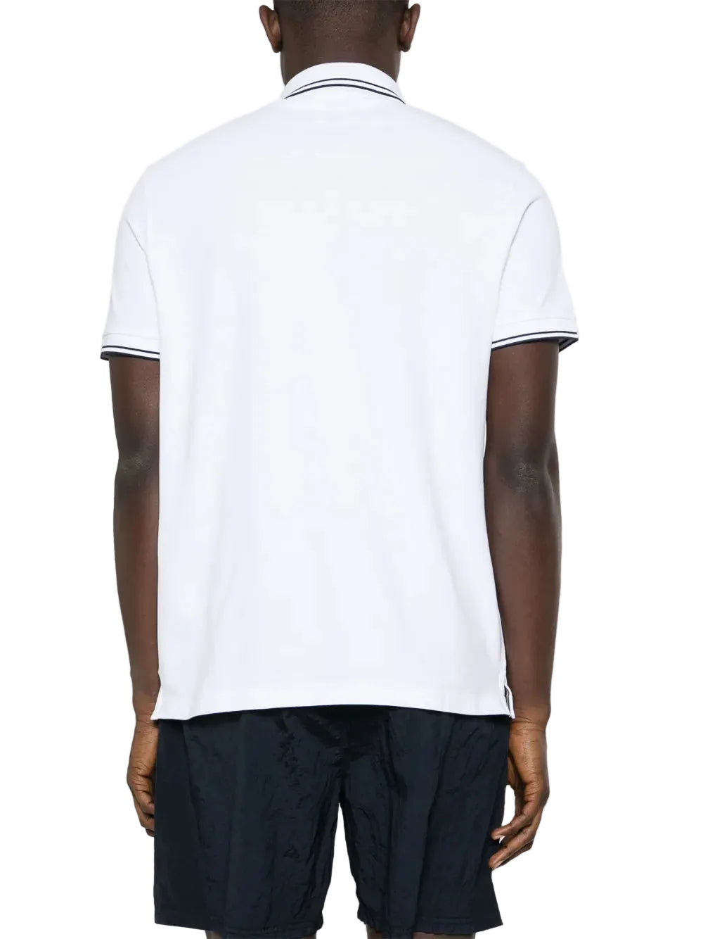 Piqué cotton polo shirt-STONE ISLAND-Verso