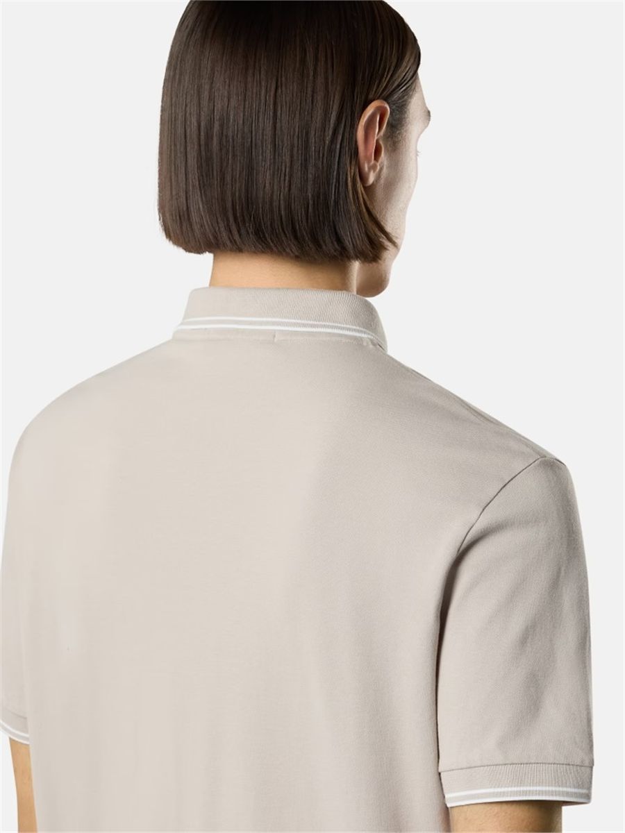 Piqué cotton polo shirt-STONE ISLAND-Verso