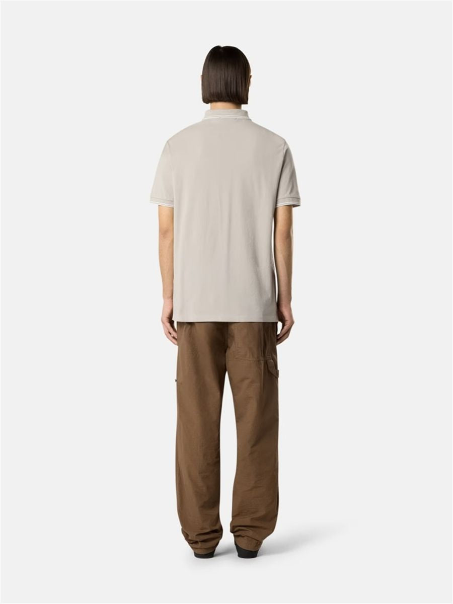 Piqué cotton polo shirt-STONE ISLAND-Verso