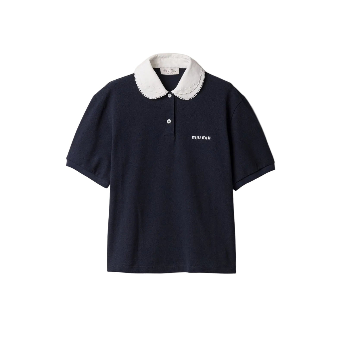 Piqué polo shirt-MIU MIU-312057-S-Verso