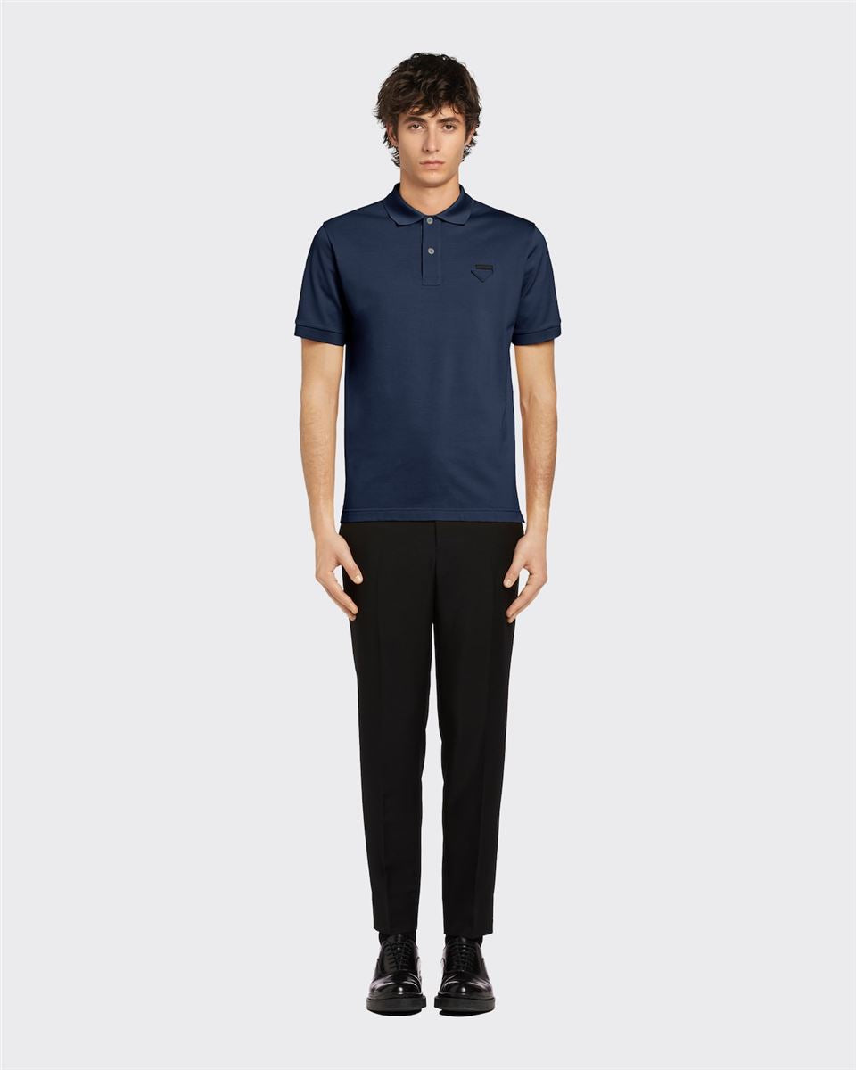 PIQUÉ POLO SHIRT-PRADA-Verso