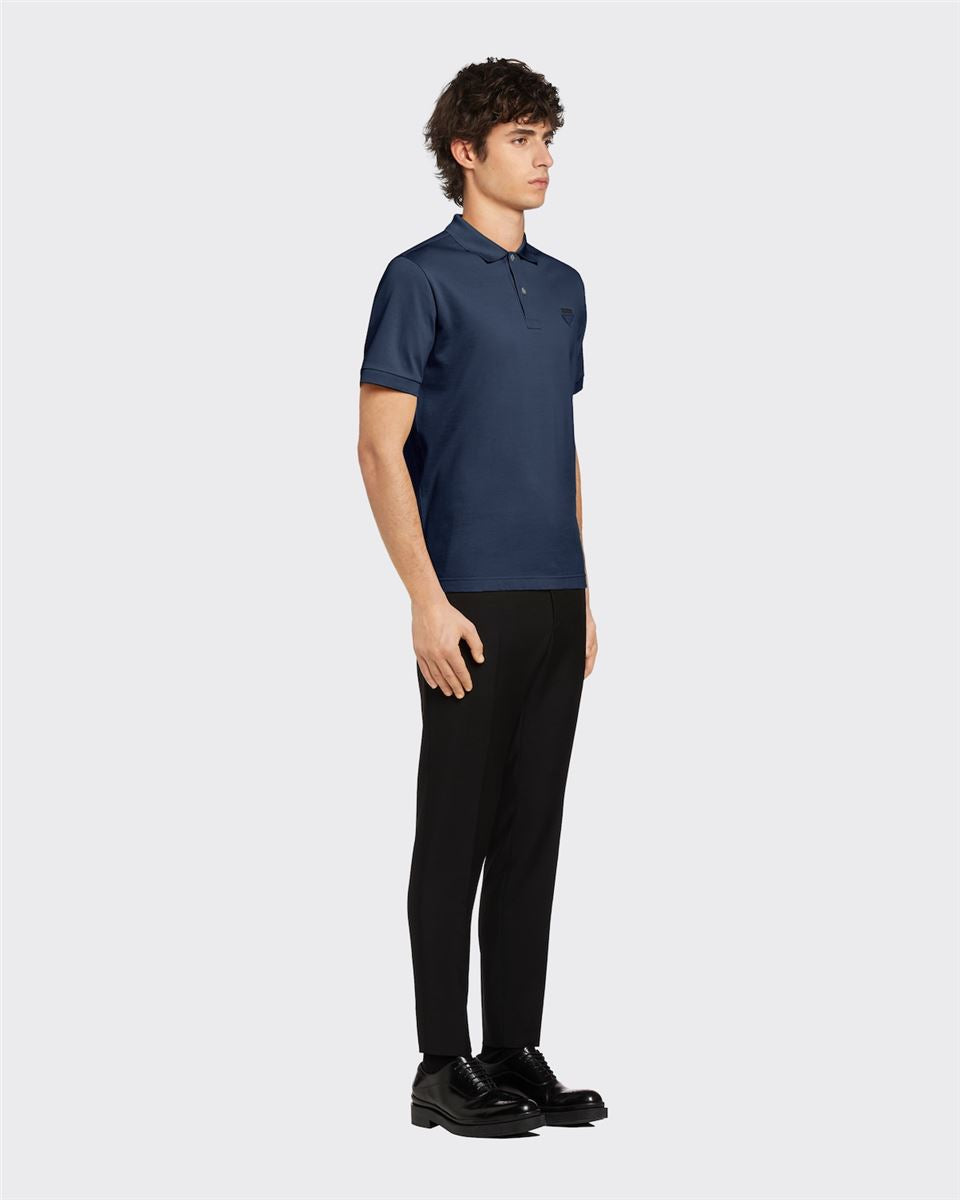 PIQUÉ POLO SHIRT-PRADA-Verso