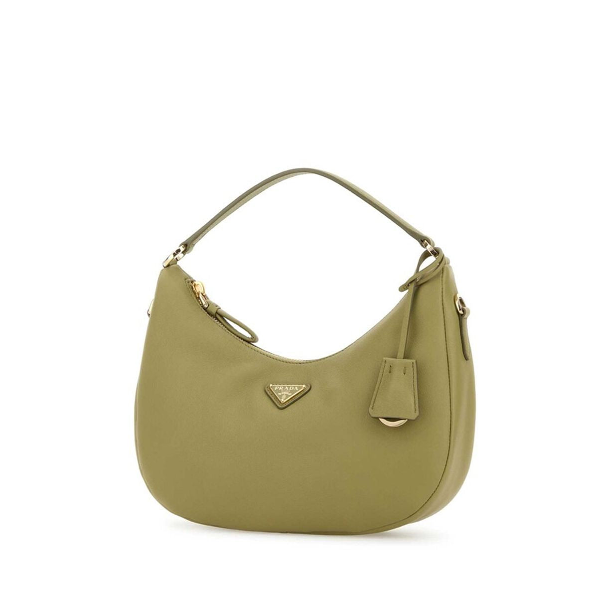 Pistachio leather shoulder bag-PRADA-Verso
