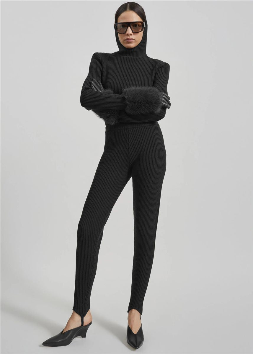 Piuma knit stirrup leggings-THE FRANKIE SHOP-Verso