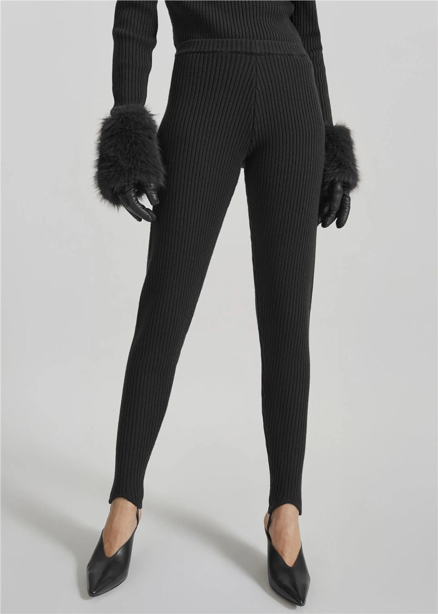 Piuma knit stirrup leggings-THE FRANKIE SHOP-Verso