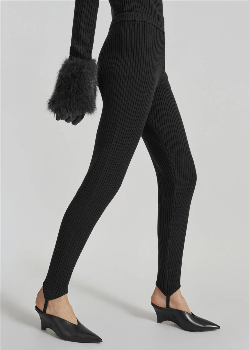 Piuma knit stirrup leggings-THE FRANKIE SHOP-Verso