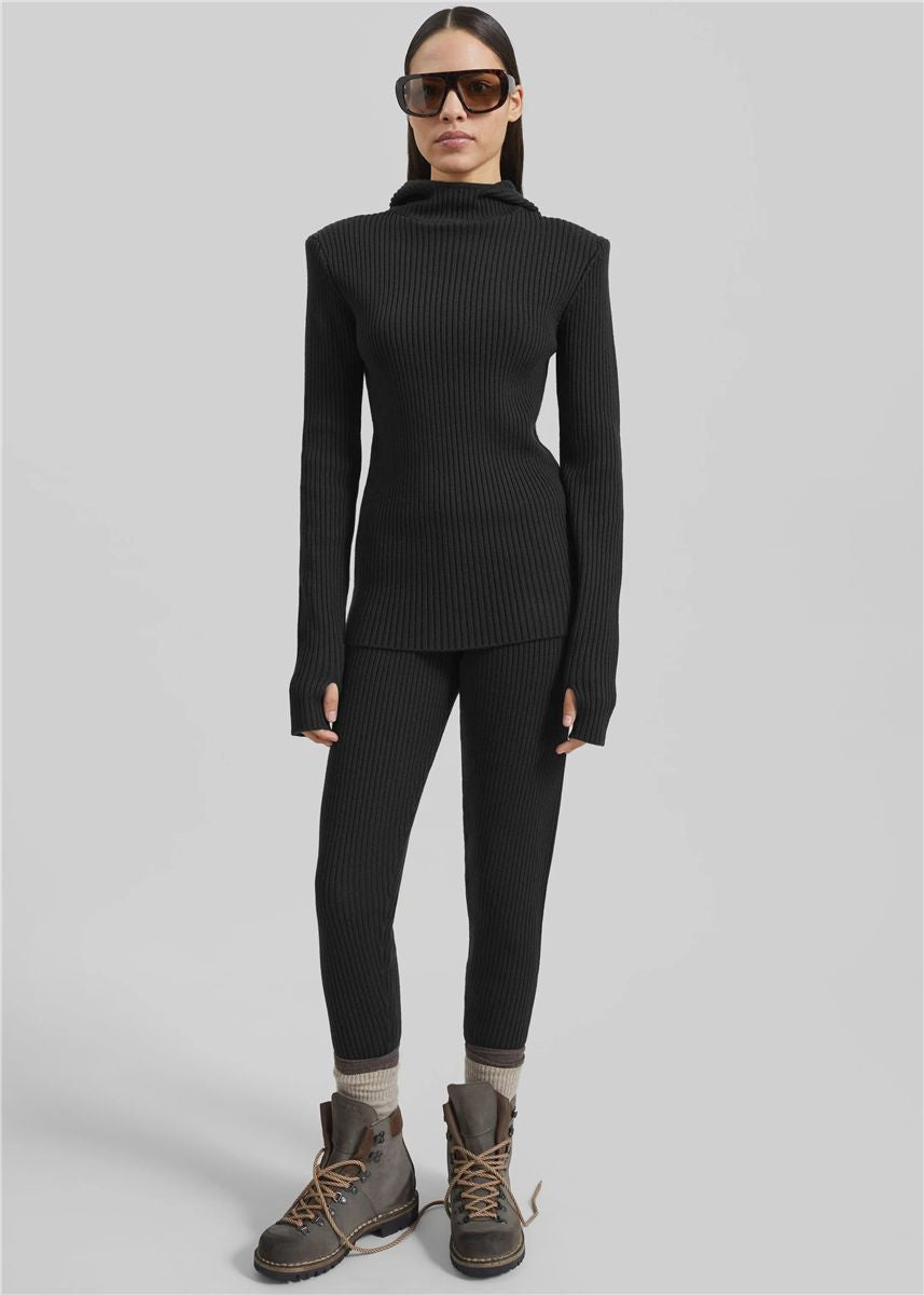 Piuma knit stirrup leggings-THE FRANKIE SHOP-Verso
