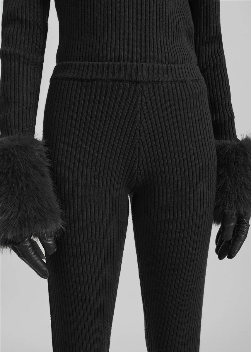 Piuma knit stirrup leggings-THE FRANKIE SHOP-Verso
