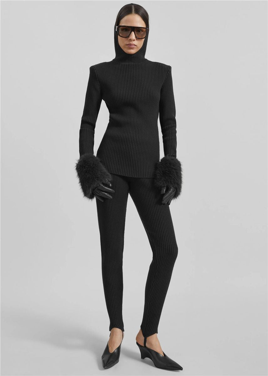 Piuma knit stirrup leggings-THE FRANKIE SHOP-Verso