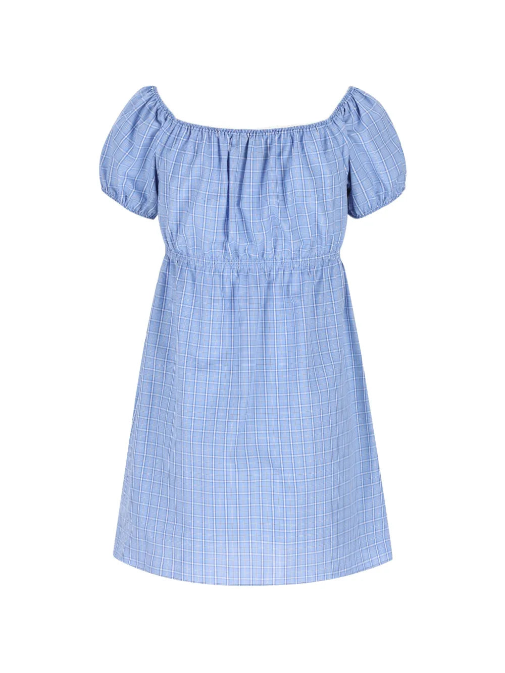 Plaid-pattern mini dress-MIU MIU-Verso