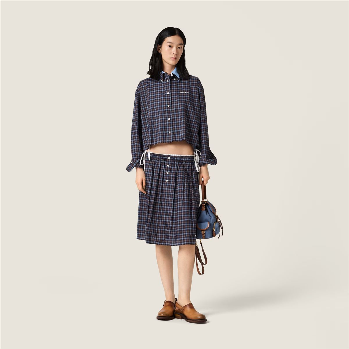 Plaid shirt-MIU MIU-Verso