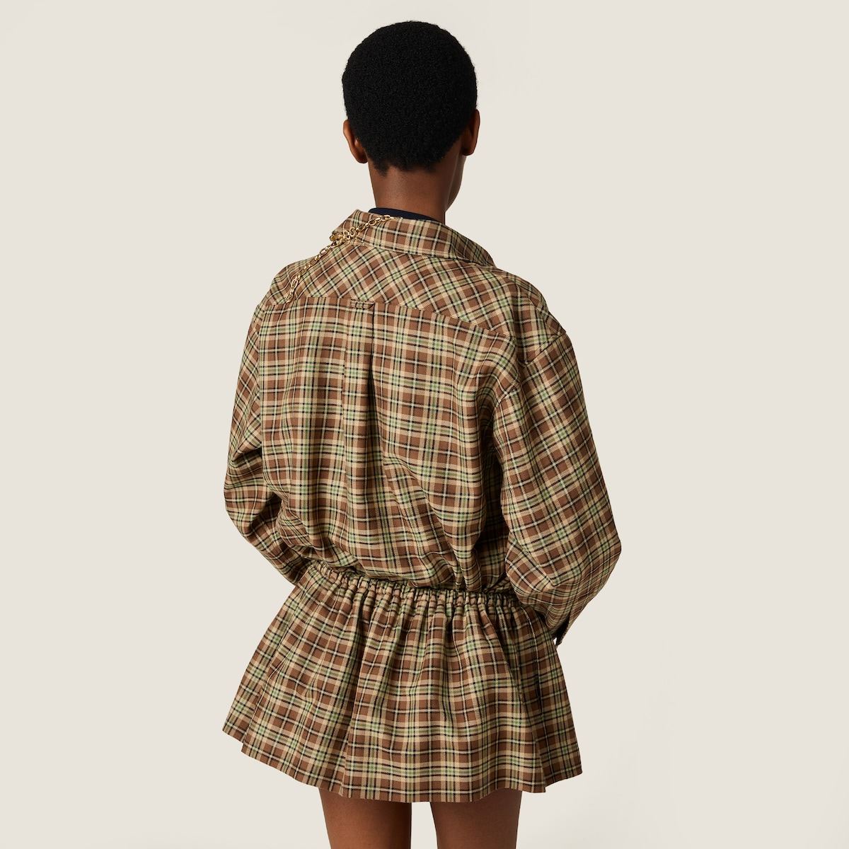 plaid shirt-MIU MIU-Verso