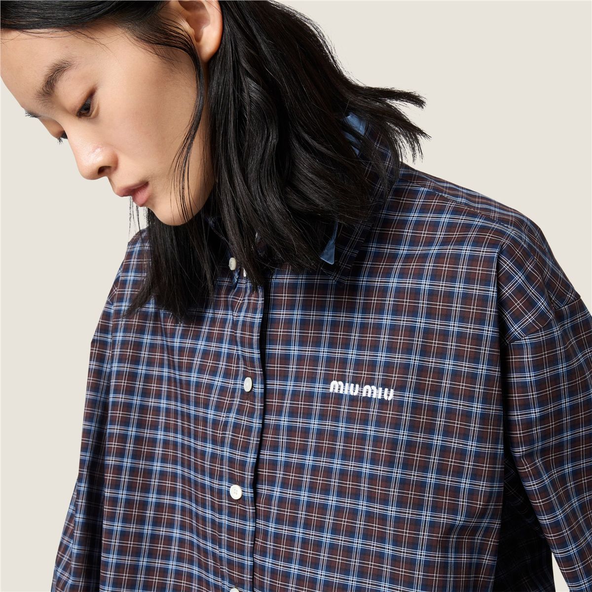 Plaid shirt-MIU MIU-Verso