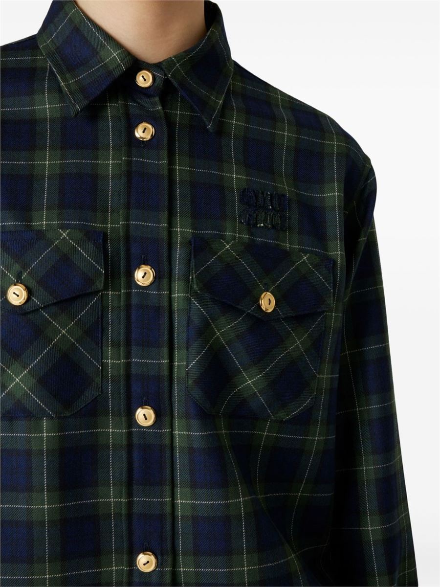 PLAID SHIRT - MIU MIU - Verso