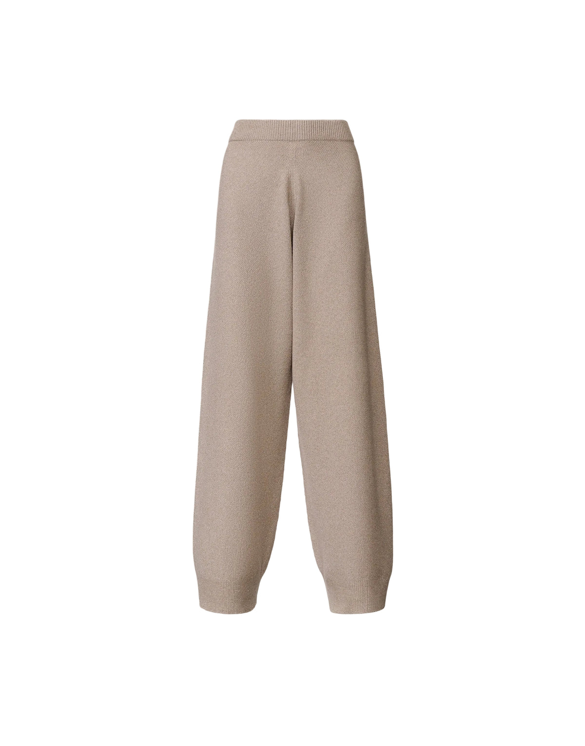 Platinum trousers with lurex-FABIANA FILIPPI-313031-40-Verso