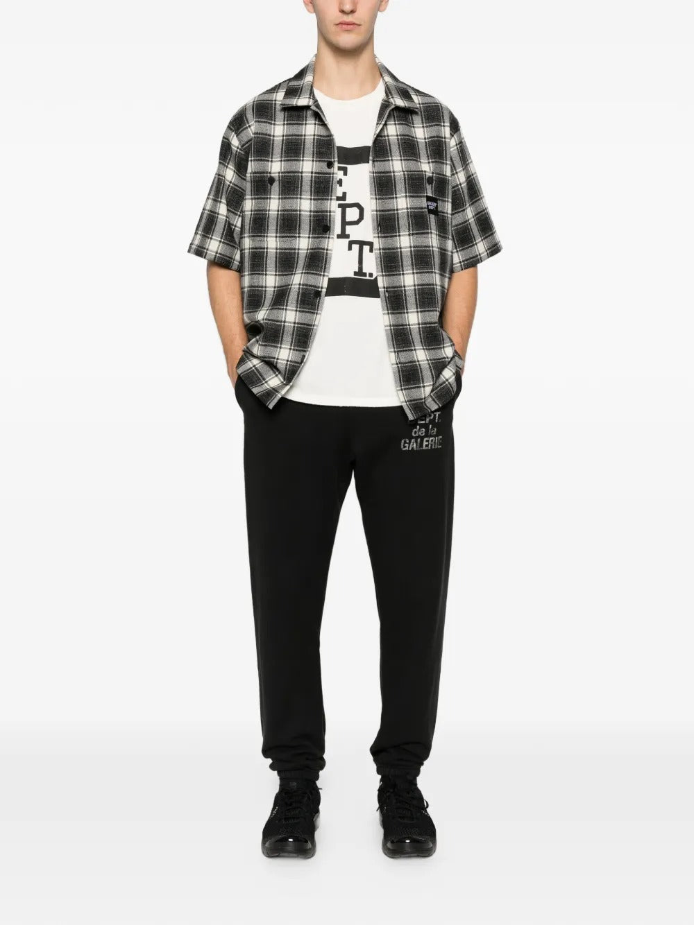 Playground Short-sleeve Plaid Shirt-GALLERY DEPT.-Verso