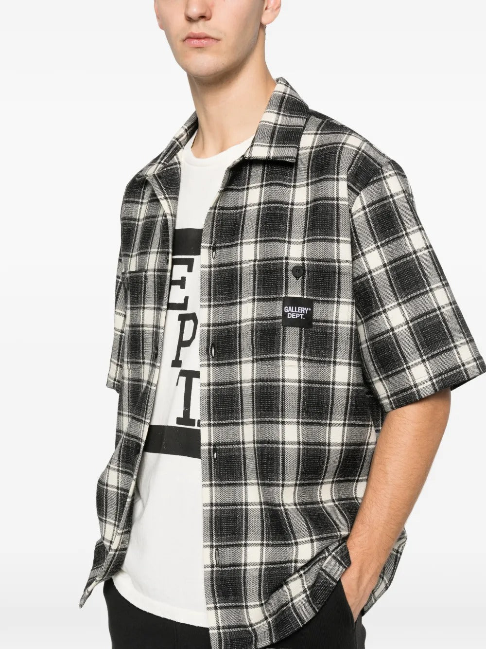 Playground Short-sleeve Plaid Shirt-GALLERY DEPT.-Verso