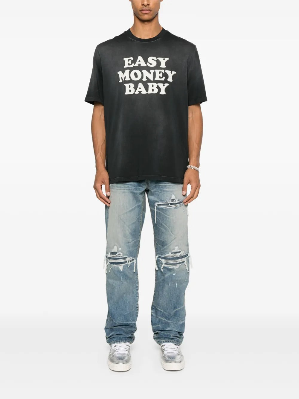 Pleated Denim Straight MX1 Jeans-AMIRI-Verso