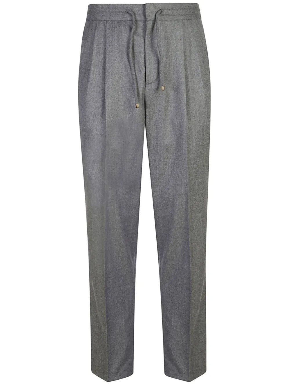 Pleated drawstring-waist trousers-BRUNELLO CUCINELLI-Verso