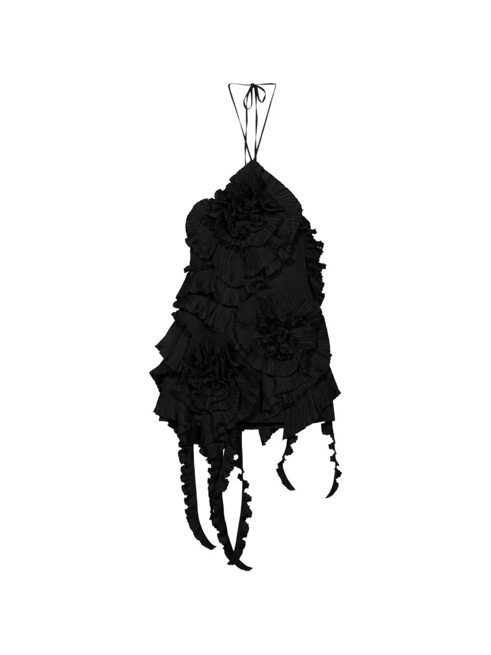 Pleated-rose taffeta mini dress-BLUMARINE-312282-40-Verso