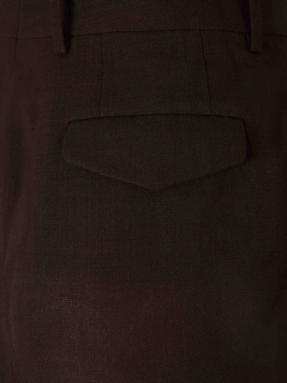 Pleated straight-leg trousers