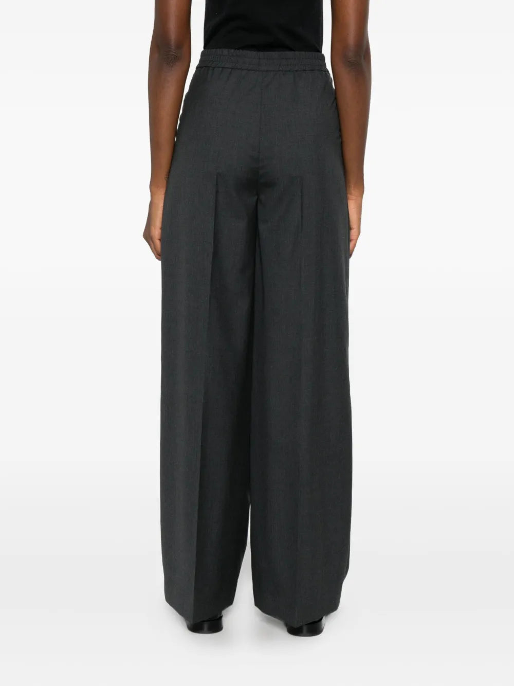 Pleated wide-leg trousers-JOSEPH-Verso