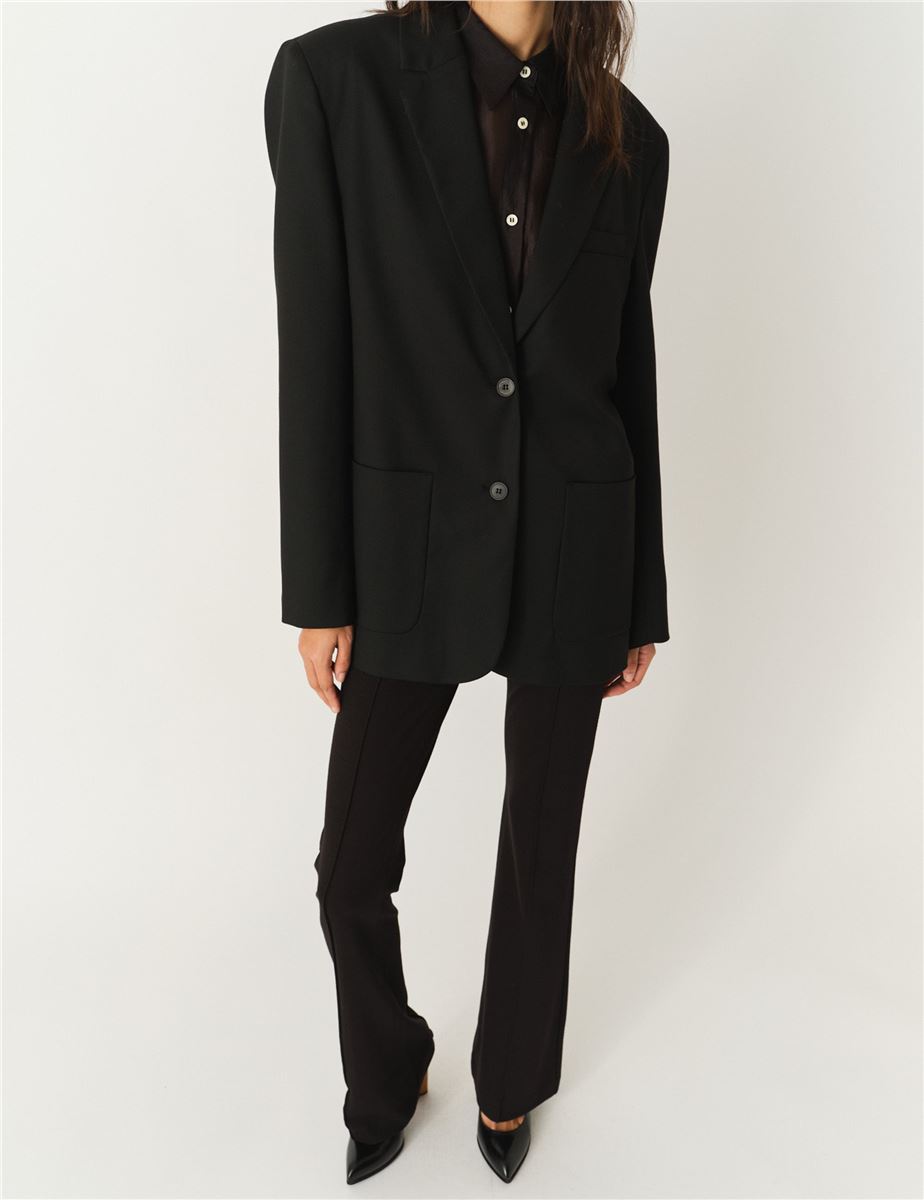 PLUTO BOW BLAZER BLACK-THE GARMENT-Verso