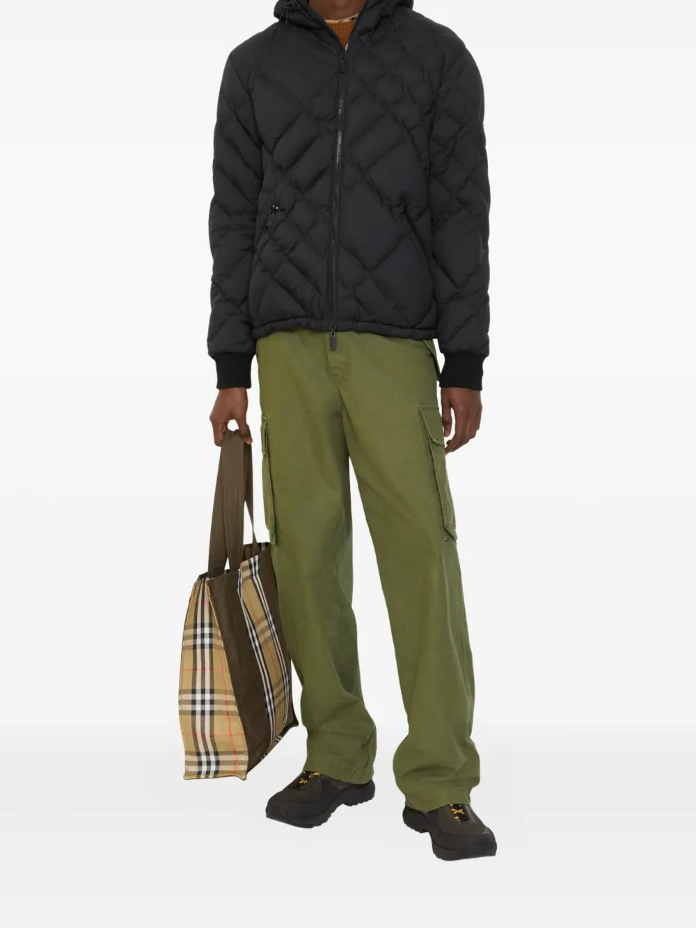 Pocket cotton cargo pants-BURBERRY-Verso