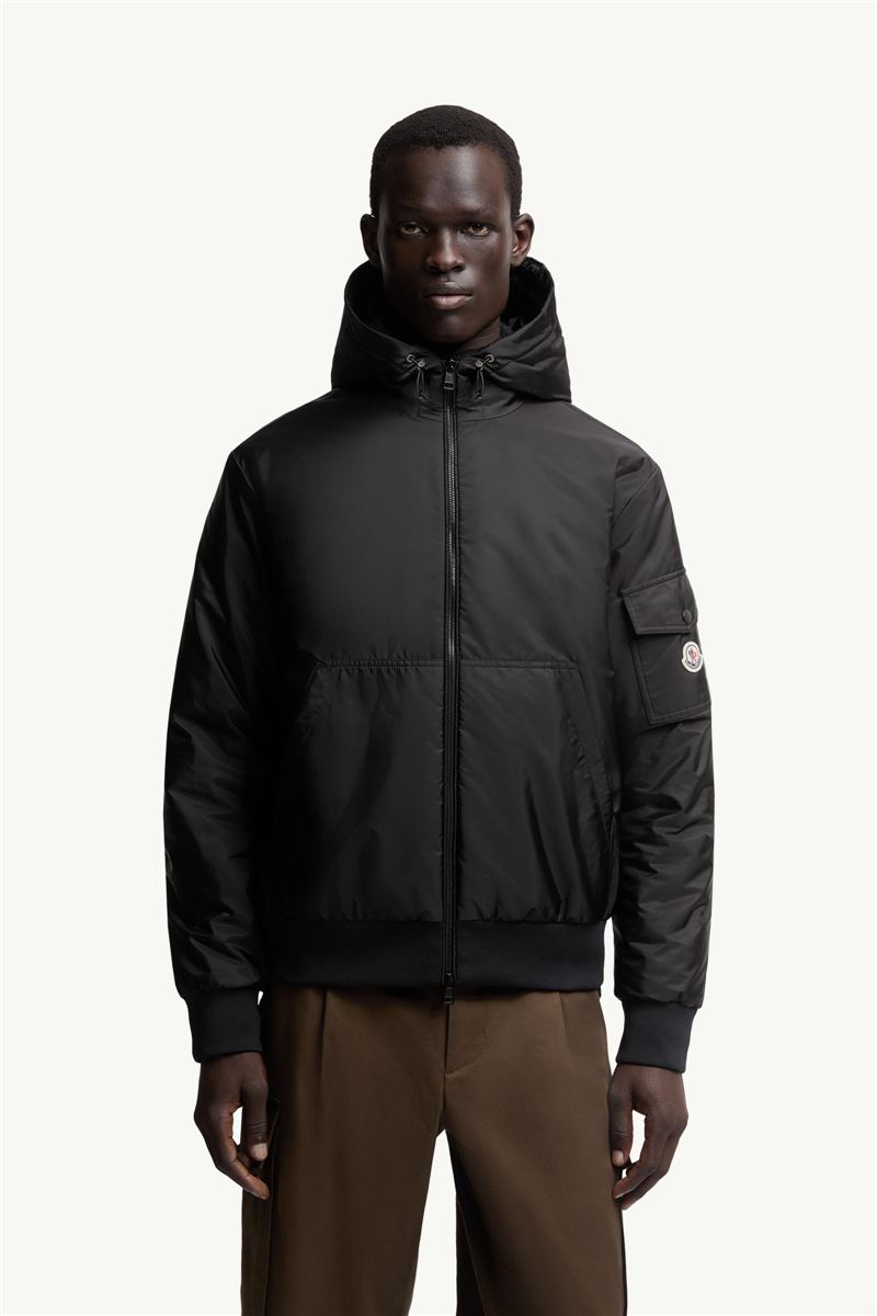 poiliot hooded short down jacket-MONCLER-Verso
