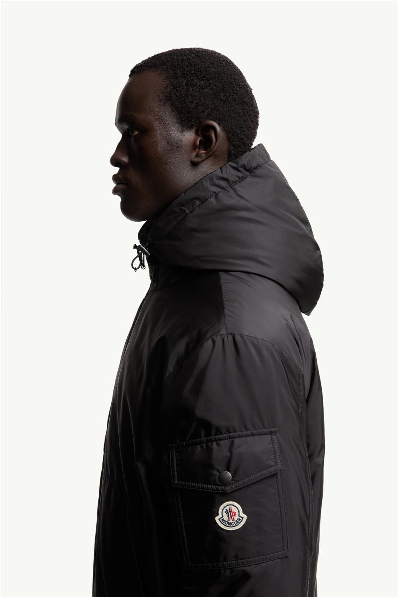 poiliot hooded short down jacket-MONCLER-Verso
