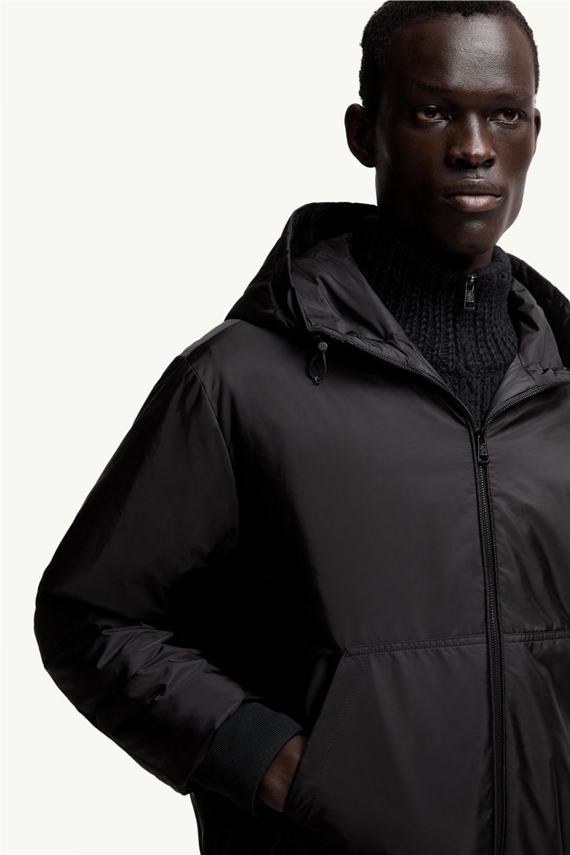 poiliot hooded short down jacket-MONCLER-Verso