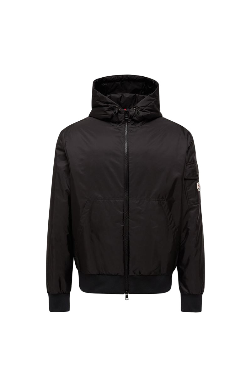 poiliot hooded short down jacket-MONCLER-Verso