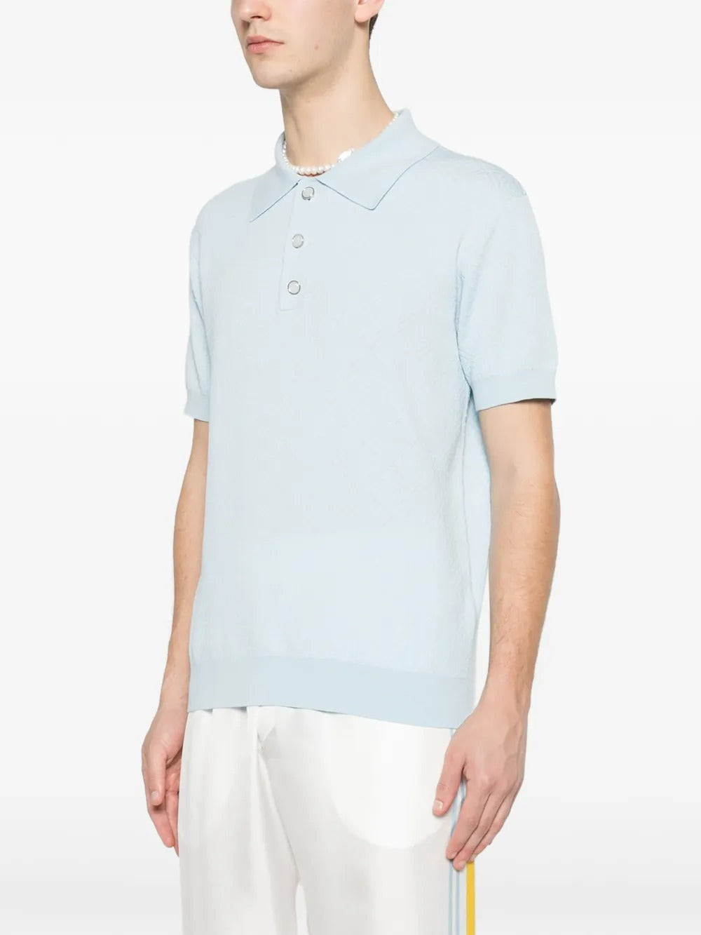 Pointelle monogram polo-CASABLANCA-Verso