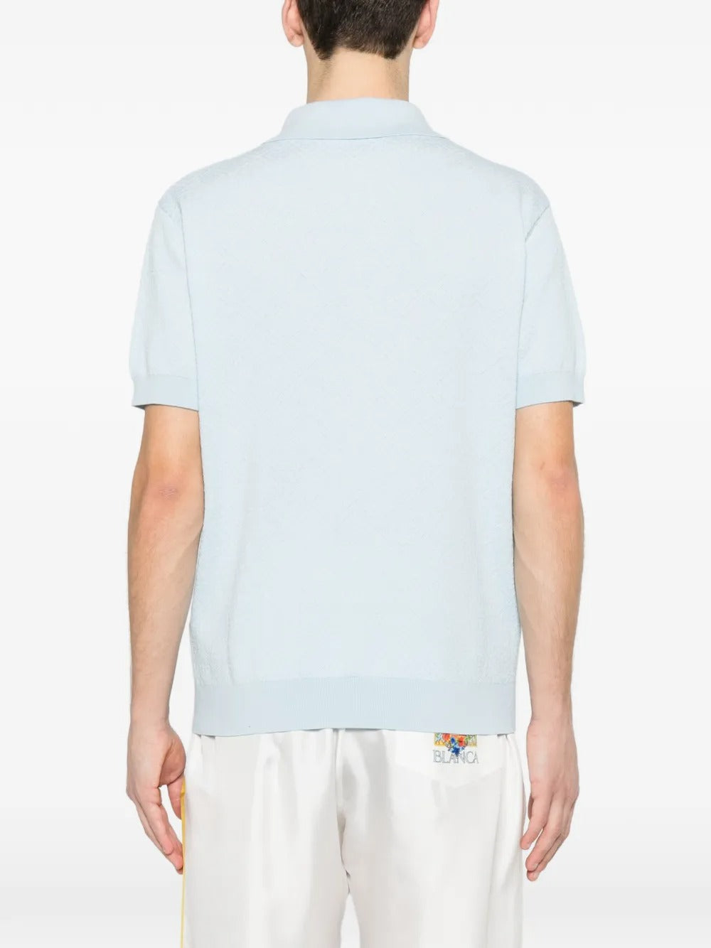 Pointelle monogram polo-CASABLANCA-Verso