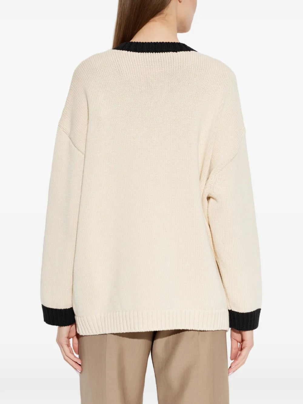 Polka-dot bow-tie cardigan-VALENTINO-Verso