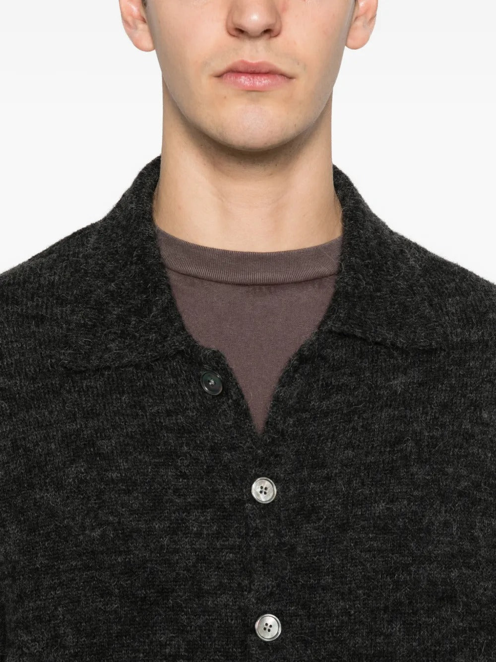 Polo Collar Cardigan-OUR LEGACY-Verso