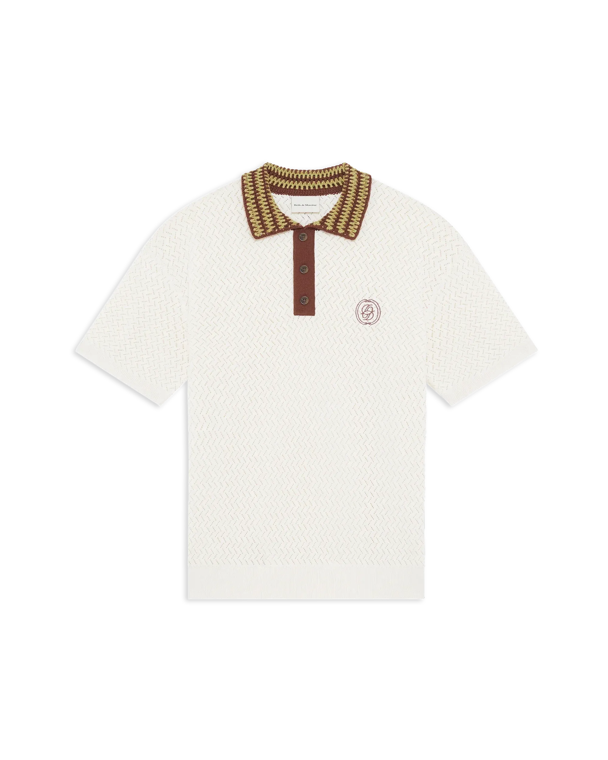 Polo maille ajouré d miroir-DRÔLE DE MONSIEUR-305967-S-Verso