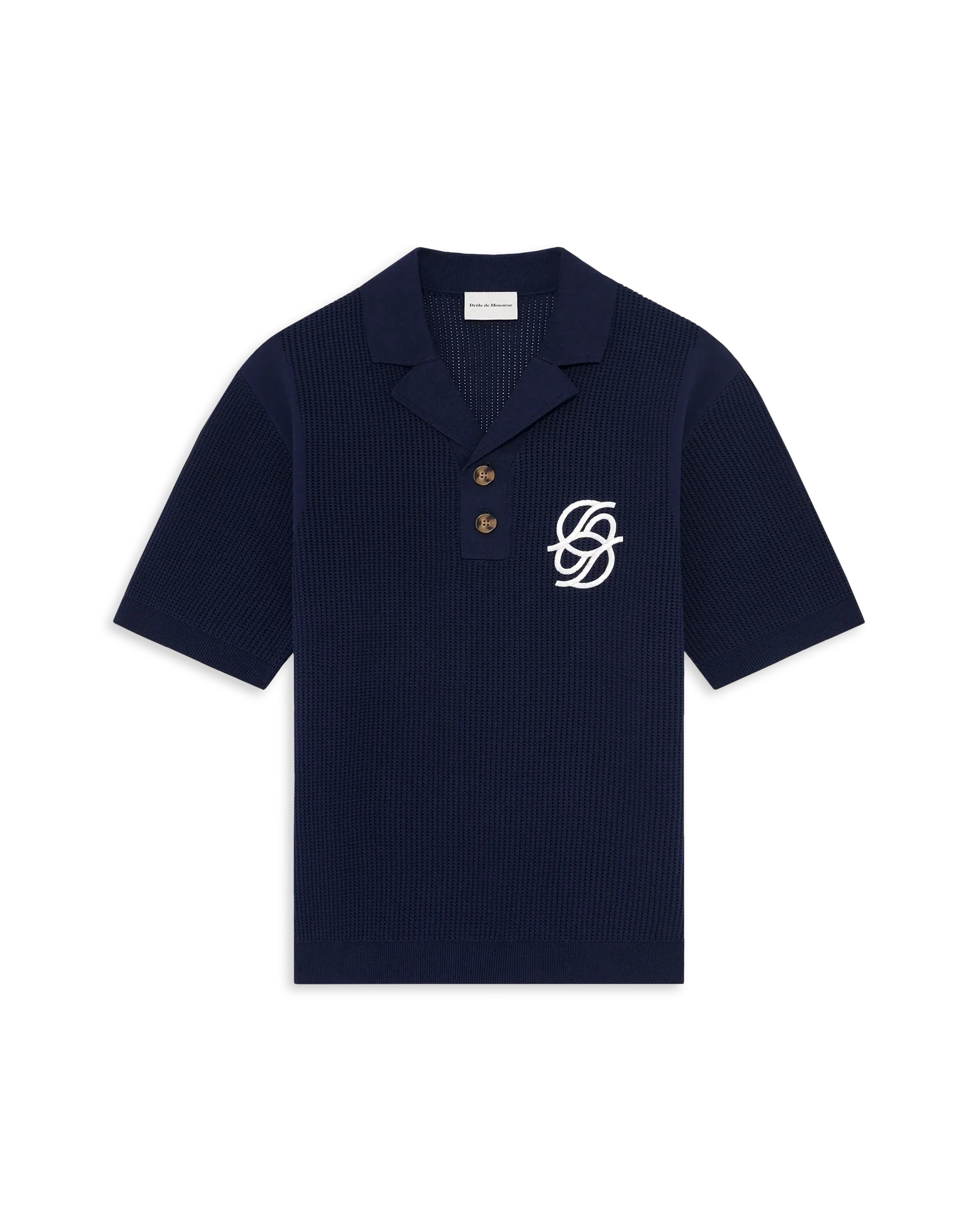 Polo maille monogramme-DRÔLE DE MONSIEUR-Verso