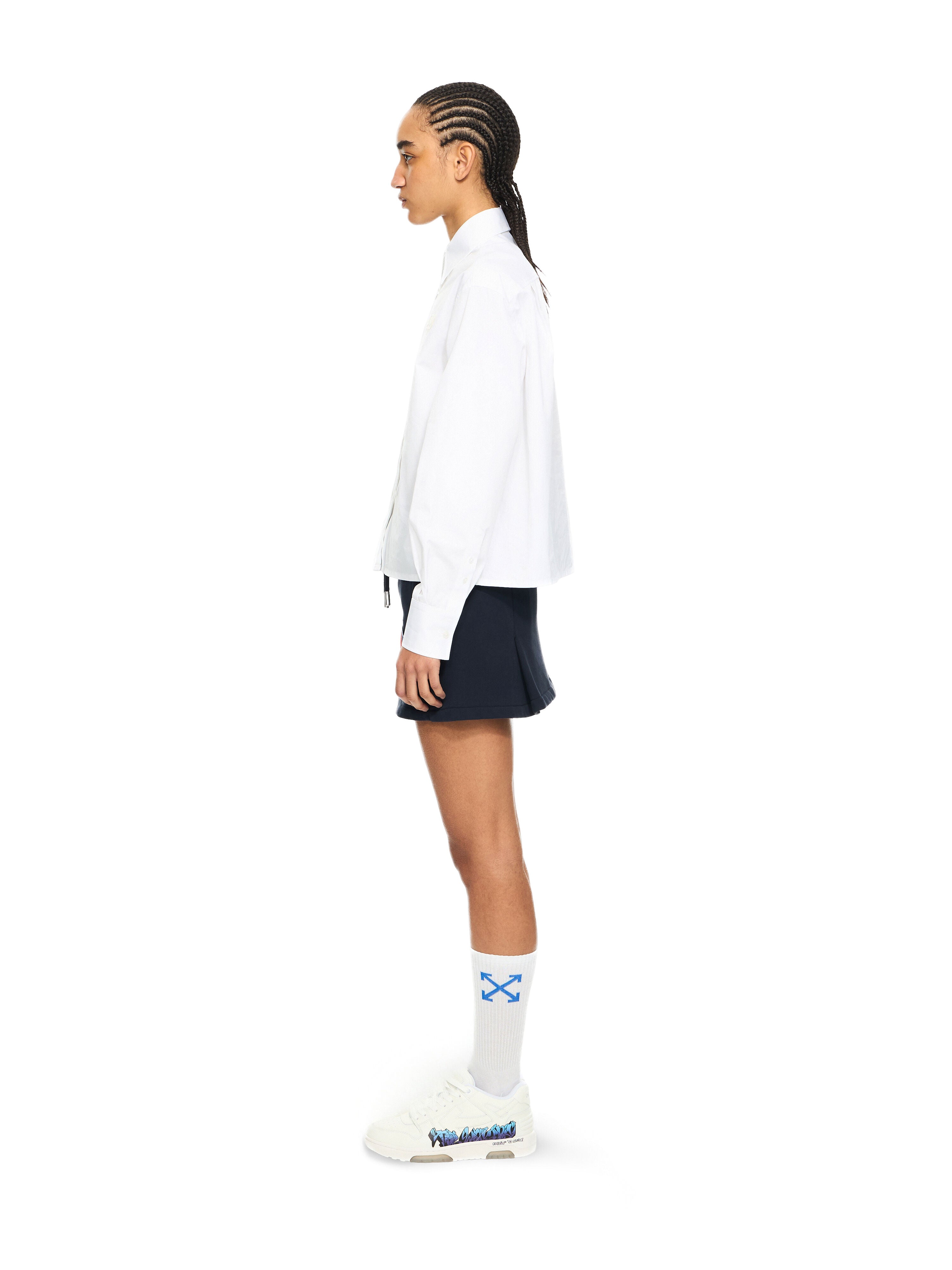 Popeline Long-Sleeved Shirt-OFF-WHITE-Verso