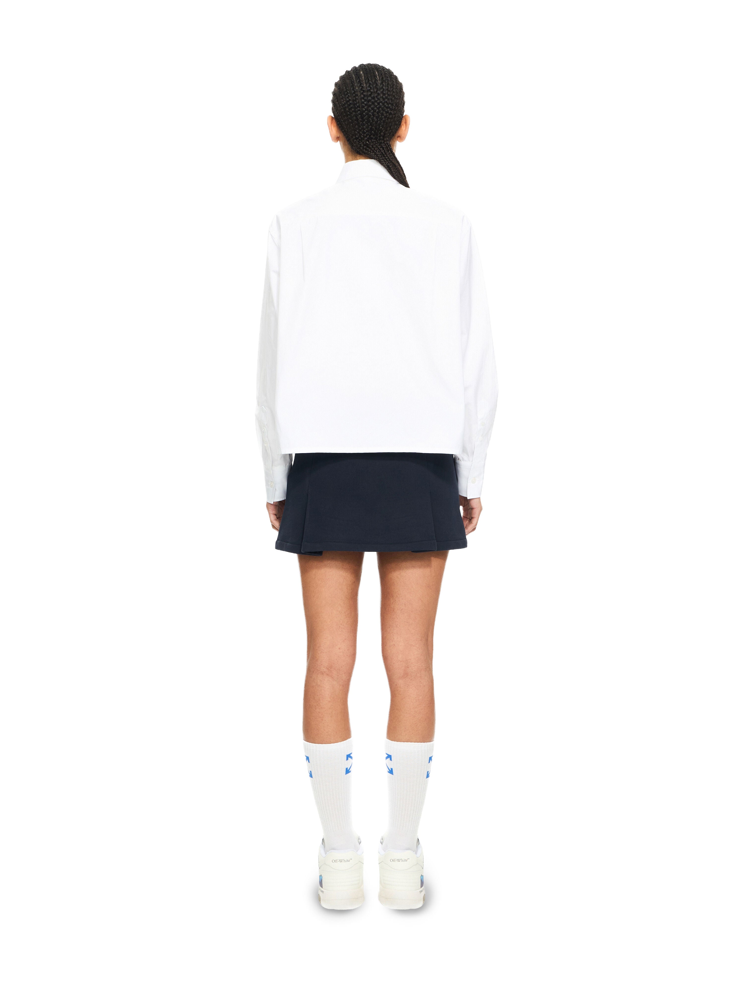 Popeline Long-Sleeved Shirt-OFF-WHITE-Verso