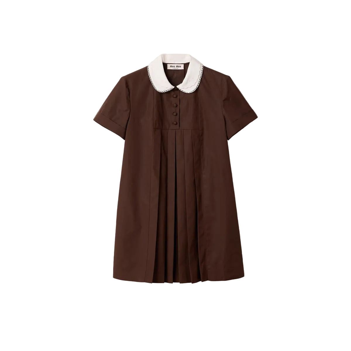 Poplin dress-MIU MIU-309365-40-Verso