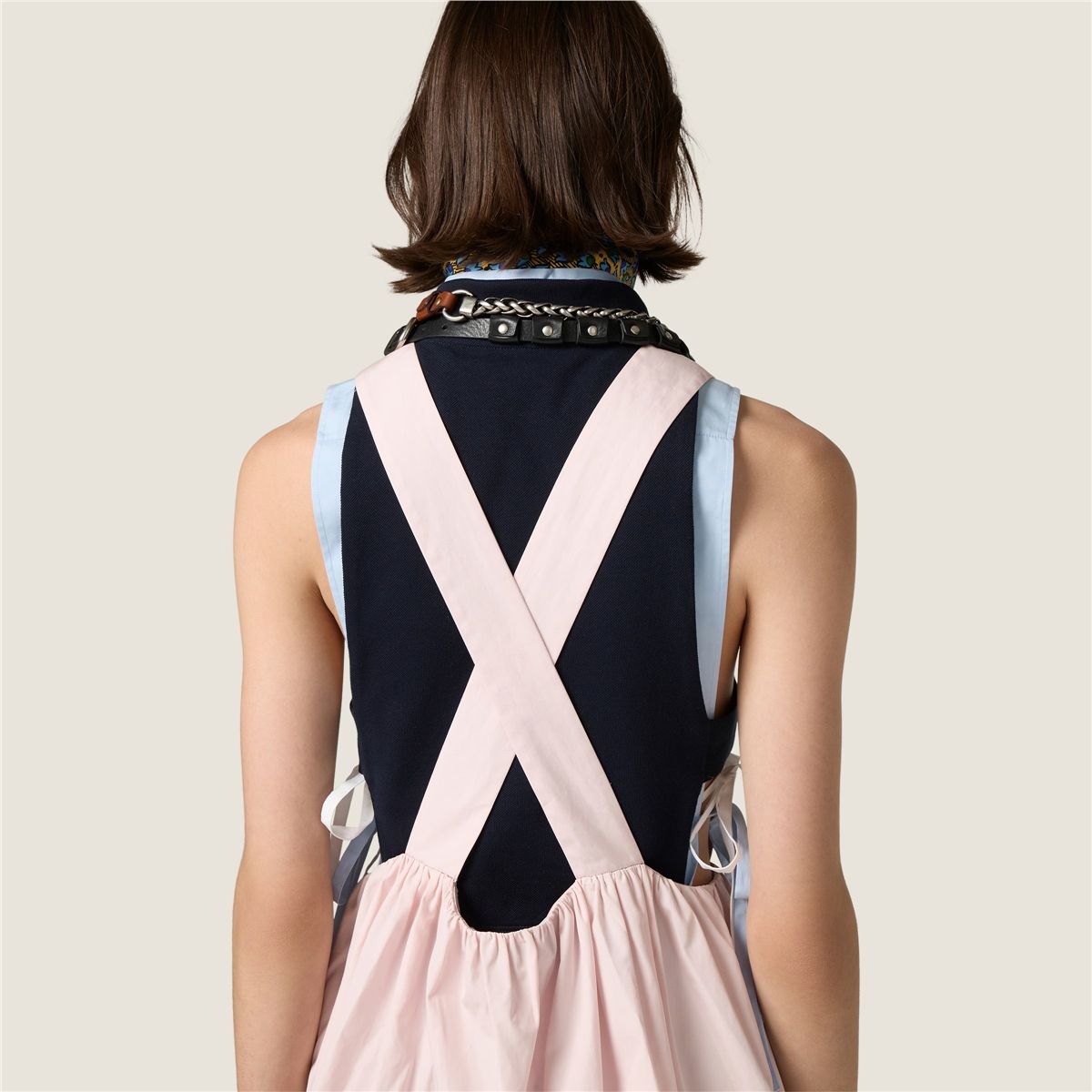 Poplin mini-dress-MIU MIU-Verso
