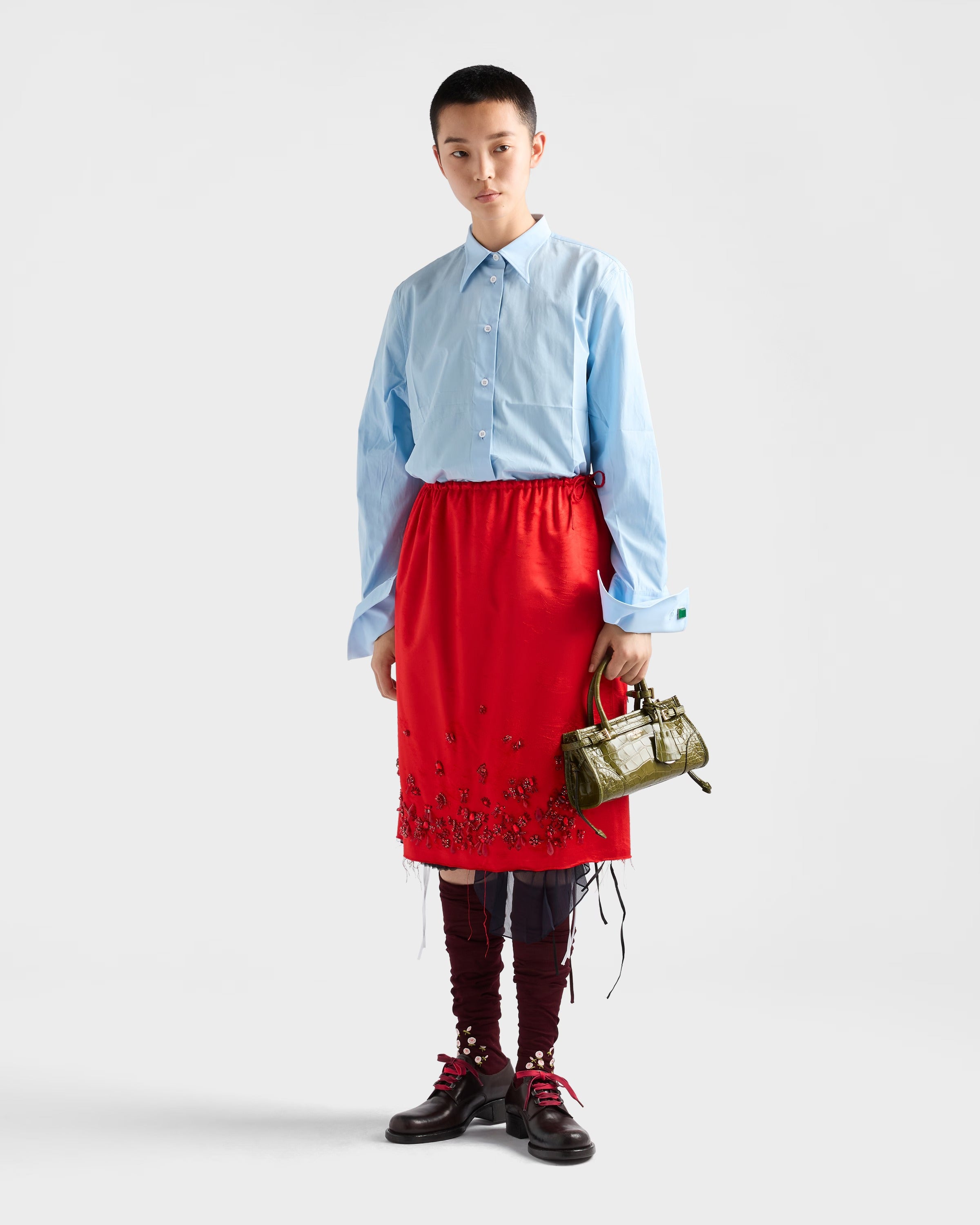 Poplin Shirt-PRADA-Verso