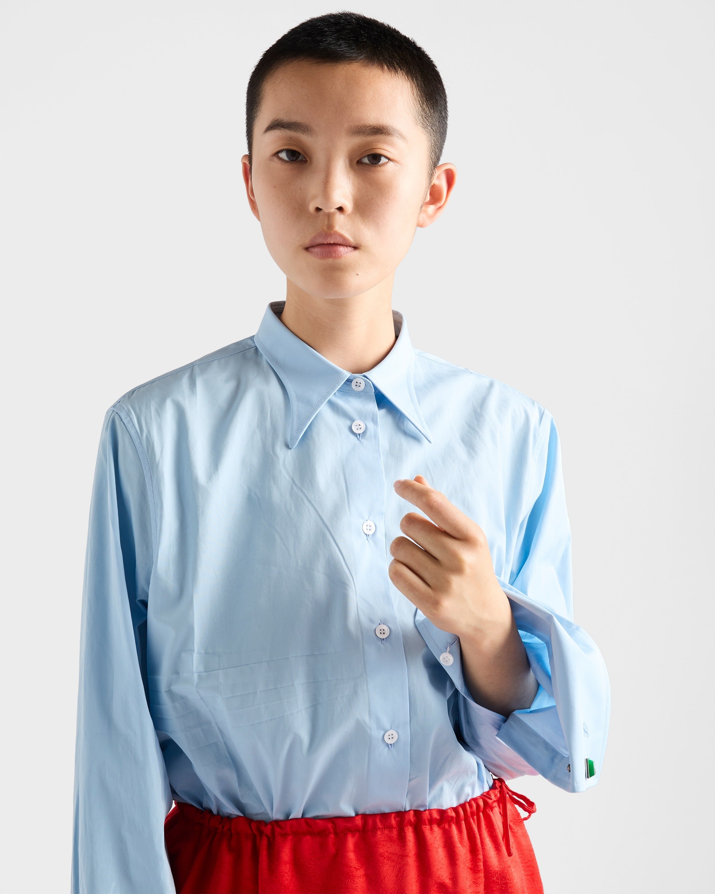 Poplin Shirt-PRADA-Verso